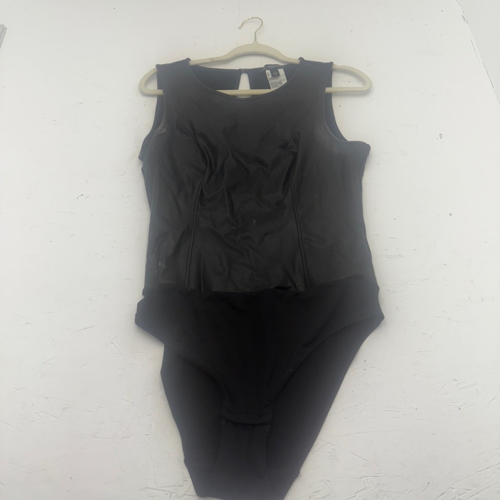 INC International Concepts Women's Sleeveless Body Suit - Black